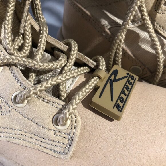Rothco Desert Sand Lightweight Tactical Boots V-Max Leather Military High Boots main image 10